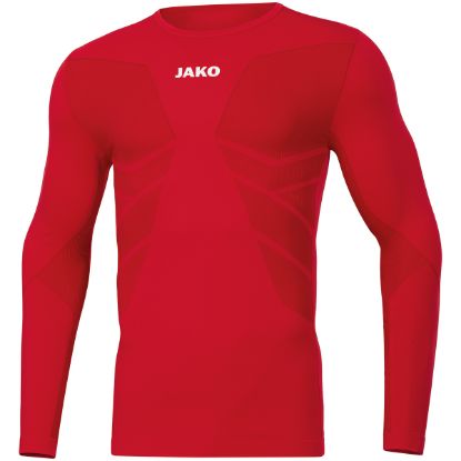 Afbeeldingen van Longsleeve Comfort Gerecycled sportrood